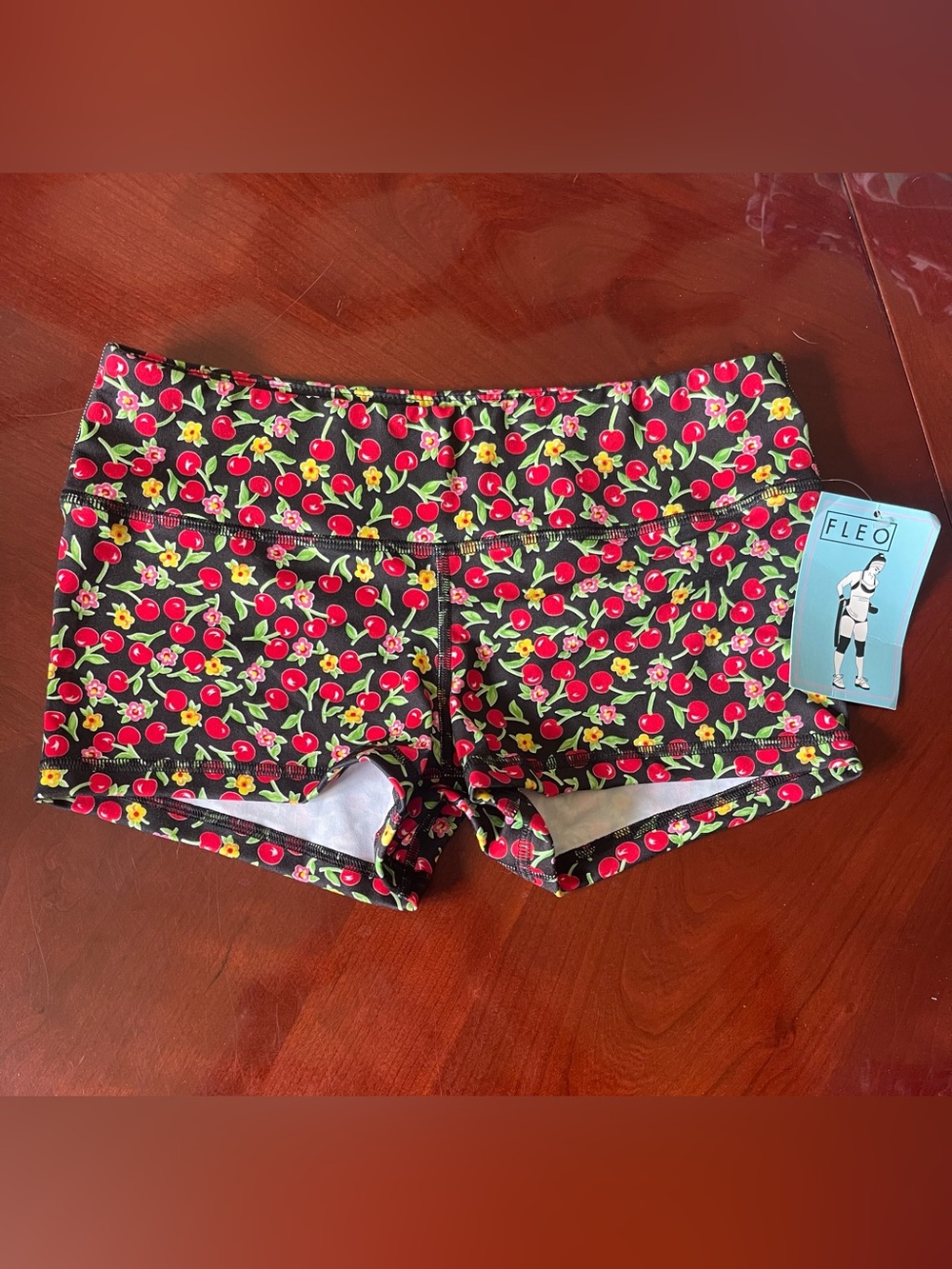 Fleo Black Cherry Floral Shorts